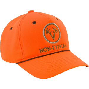DRAKE Men's Non-Typical Five-Panel Blaze Orange Cap (DNT8104-BLZ)