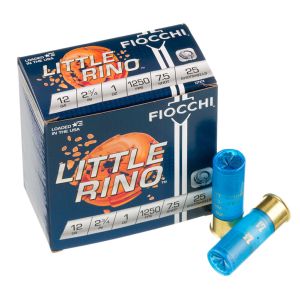 Fiocchi FIOCCHI Little Rino 12 Gauge 2.75in #7.5 Ammo, 25 Round Box (12TX75) - $13.66 at GritrSports