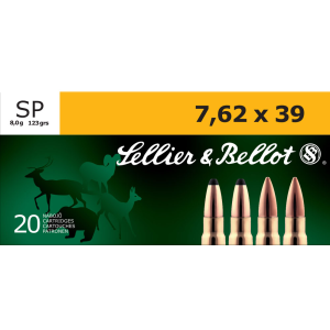 LIER & BELLOT 7.62x39mm 123 Grain SP 20 Round Box (SB76239B) Ammo