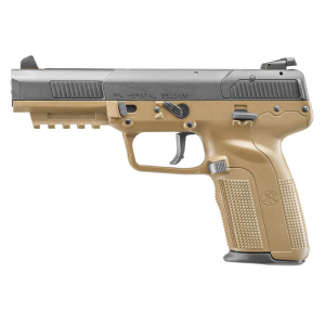 FNH Five-seveN 5.7x28mm 4.75in Three 10rd Adjustable 3 Dot Sights FDE Pistol (3868929352)