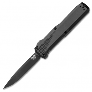 BENCHMADE Phaeton OTF Auto Black Drop Point Knife (4600DLC)