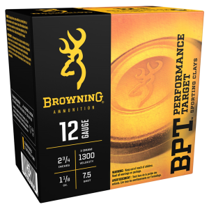 Browning BROWNING BPT Sporting 12 ga 2-3/4in Heavy 7.5 Shotshell (B193621227) - $23.20 at GritrSports