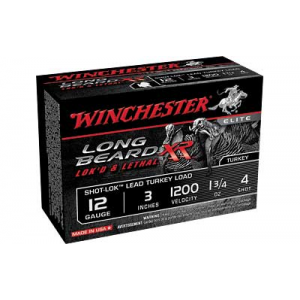 WINCHESTER Long Beard XR Shot-Lok 12Ga 3in #4 Shotshell Ammo 10 Round Box (STLB1234)