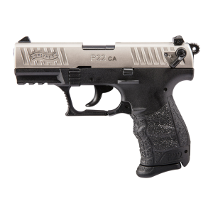 WALTHER P22-CA 22LR Compact 3.4in 10rd Nickel Pistol (5120336)