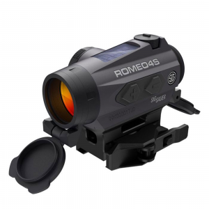 SIG SAUER Romeo4S 1x20mm Ballistic Circle Plex Graphite Solar Red Dot Sight (SOR43022)