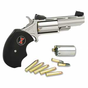 NORTH AMERICAN ARMS Black Widow 22LR/22WMR 2in 5rd Adjustable Sights Stainless Revolver (NAA-BWCA)