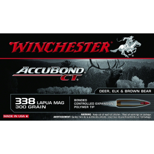 WINCHESTER Expedition Big Game 338 Lapua 300Gr AccuBond 20rd box Rifle Ammo (S338LCT)
