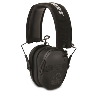 WALKERS GAME EAR Razor Slim 22dB Black Electronic Quad Muff with BlueTooth (GWPRSEQMBT)