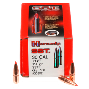 HORNADY 30 Cal 150Gr SST Rifle Bullets (30302)