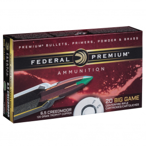 FEDERAL Vital-Shok 6.5 Creedmoor 120Gr Trophy Copper Rifle Ammo (P65CRDTC1)