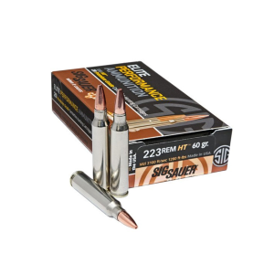 Sig Sauer SIG SAUER Elite Performance Hunting HT .223 Rem 60 Grain HP Ammo 20 Round Box (E223H1-20) - $26.99 at GritrSports