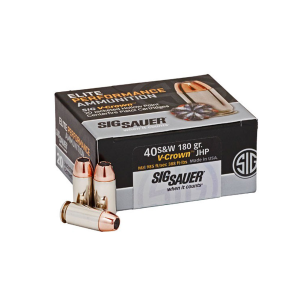  SAUER Elite Performance 40 S&W 180 Grain JHP 20 Round Box (E40SW2-20) Ammo