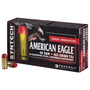 FEDERAL American Eagle 40 S&W 165Gr Total Synthetic Jacket Ammo (AE40SJ1)