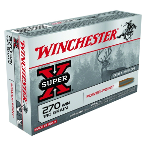 WINCHESTER Super-X .270 Win 130 Grain PP 20rd Box Rifle Ammo (X2705)