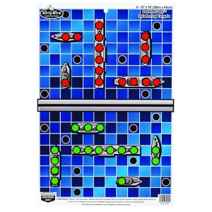 Birchwood Casey Dirty Board Game Target 12"x18" Battle at Sea 8/Pack 35560