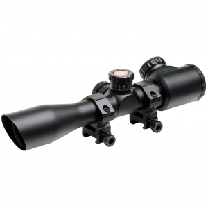 TRUGLO Tru-Brite Xtreme 4x32mm Illuminated Mil-Dot Riflescope with Rings (TG8504TL)