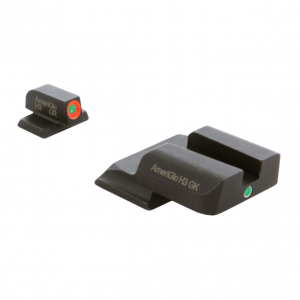 AMERIGLO S&W Tritium I-Dot Green Orange Outline Front and Green Rear Sights (SW-245)