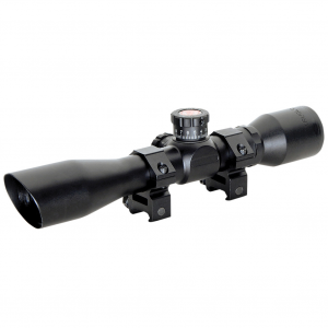 TRUGLO Tru-Brite Xtreme 4X32mm Mil-Dot Riflescope with 1in Weaver Rings (TG8504BT)