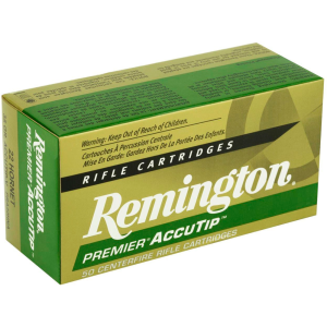 Remington REMINGTON Premier AccuTip 22 Hornet 35Gr AccuTip-V 50rd Box Bullets (29154) - $58.75 at GritrSports