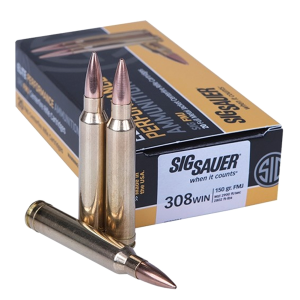  SAUER Elite Ball 308 Win 150Gr FMJ 20/Box (E308B1-20) Ammo