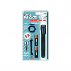 MAGLITE Black Mini Incandescent Flashlight Combo Pack (M2A01C)