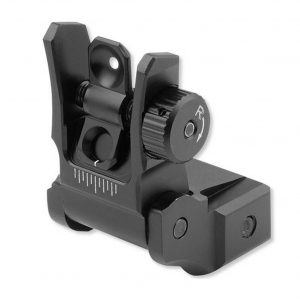 UTG Low Profile Flip-Up Rear Sight with Dual Aiming Aperture (MNT-955)