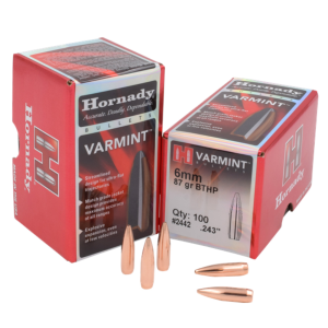 HORNADY Varmint 6mm 87gr BTHP 100/Box Rifle Bullets (2442)