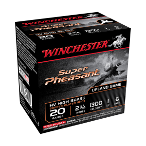 Winchester Ammo WINCHESTER AMMO Super Pheasant 20Ga 2.75in High Velocity Shotgun Shells (X20PH6) - $28.72 at GritrSports