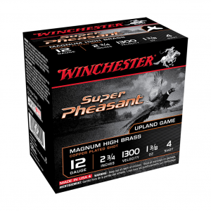 WINCHESTER AMMO Super Pheasant 12Ga 2.75in 4-Shot Shotgun Shells (X12PH4)