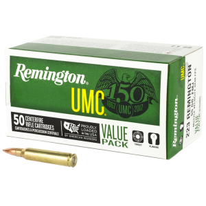 Remington REMINGTON UMC 223 Rem 55Gr FMJ 50rd Box Bullets (23966) - $41.03 at GritrSports