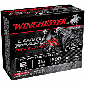 WINCHESTER Long Beard XR 12Ga 3.5in #4 2oz 10rd Box Bullets (STLB12L4)