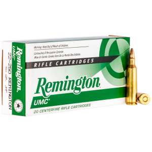 Remington REMINGTON UMC 22-250 50Gr Hollow Point 20rd Box Bullets (23813) - $30.37 at GritrSports
