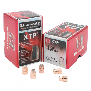 HORNADY XTP 38 Cal 125gr HP 100/Box Rifle Bullets (35710)