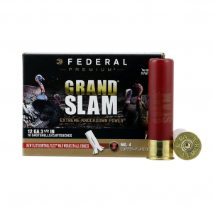 FEDERAL Grand Slam 12Ga 3.5in 2oz #4 Shot 10rd Box Shotshells (PFCX139F4)