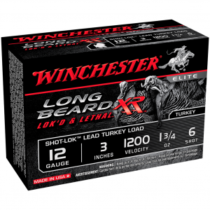 WINCHESTER Long Beard XR 12Ga 3in #6 1.75oz 10rd Box Bullets (STLB1236)