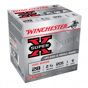 WINCHESTER Super-X 28Ga 1oz 2.75in #6 Shot 25rd Box Shotshells (X28H6)