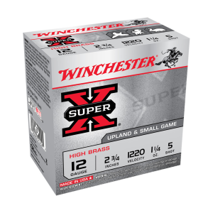 Winchester Ammo WINCHESTER AMMO Super-X 12Ga 2.75in 5-Shot Shotgun Shells (X12P5) - $32.41 at GritrSports
