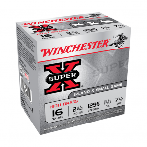 WINCHESTER AMMO Super-X 16Ga 2.75in 7.5-Shot HiBrass Shotgun Shells (X16H7)