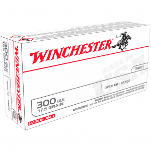 WINCHESTER USA 300 Blackout 125Gr Open Tip 20rd Box Bullets (USA300BLK)