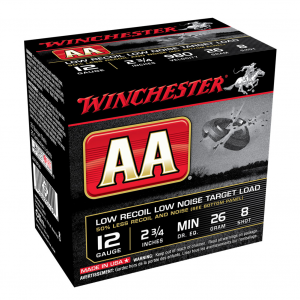WINCHESTER AA 12Ga 1oz 2.75in #8 Lead Shot 25rd Box Shotshells (AA12FL8)