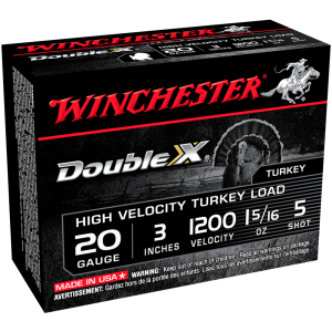 Winchester Ammo WINCHESTER Double X Turkey 20Ga 3in #5 1.31oz 10rd Box Bullets (STH2035) - $19.99 at GritrSports