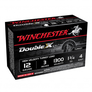 WINCHESTER Double X 12Ga 1-3/4oz 3in #4 10rd Box Shotshells (STH1234)