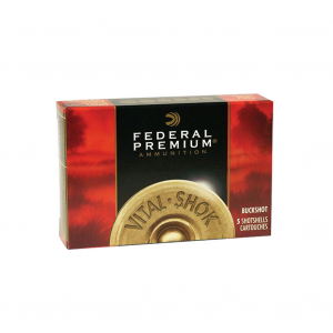 FEDERAL Premium Vital-Shok 12Ga 3in 10 Pellets #000 Buckshot 5rd Box Shotshells (P158000)