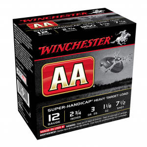 WINCHESTER AA 12Ga 1 1/8oz 2.75in #7.5 Lead Shot 25rd Box Shotshells (AAHA127)