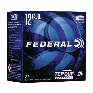 FEDERAL Top Gun 12Ga 2.75in 1-1/8oz #8 Shot 25rd Box Shotshells (TGL128)