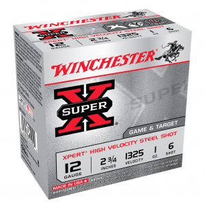 WINCHESTER Super-X Xpert 12Ga 2.75in #6 Shot 25/250 Shotgun Shells (WE12GT6)