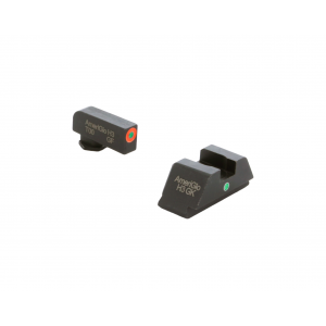 AMERIGLO For Glock Tritium I-Dot Green with Orange Outline Front and Green Rear Sights (GL-205)