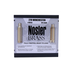 NOSLER Custom .270 Win Unprimed Brass Cases (10155)