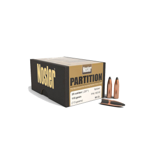 Nosler NOSLER Partition .25 Caliber .257" 115Gr Spitzer 50rd Box Rifle Bullets (16318) - $51.70 at GritrSports