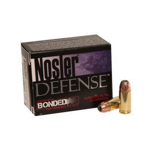 Nosler NOSLER Defense 9mm 124Gr JHP 20rd Box Handgun Ammo (38432) - $29.84 at GritrSports